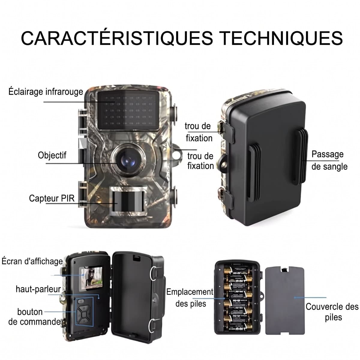 WildTrail E20 – Caméra de Chasse avec Écran Intégré